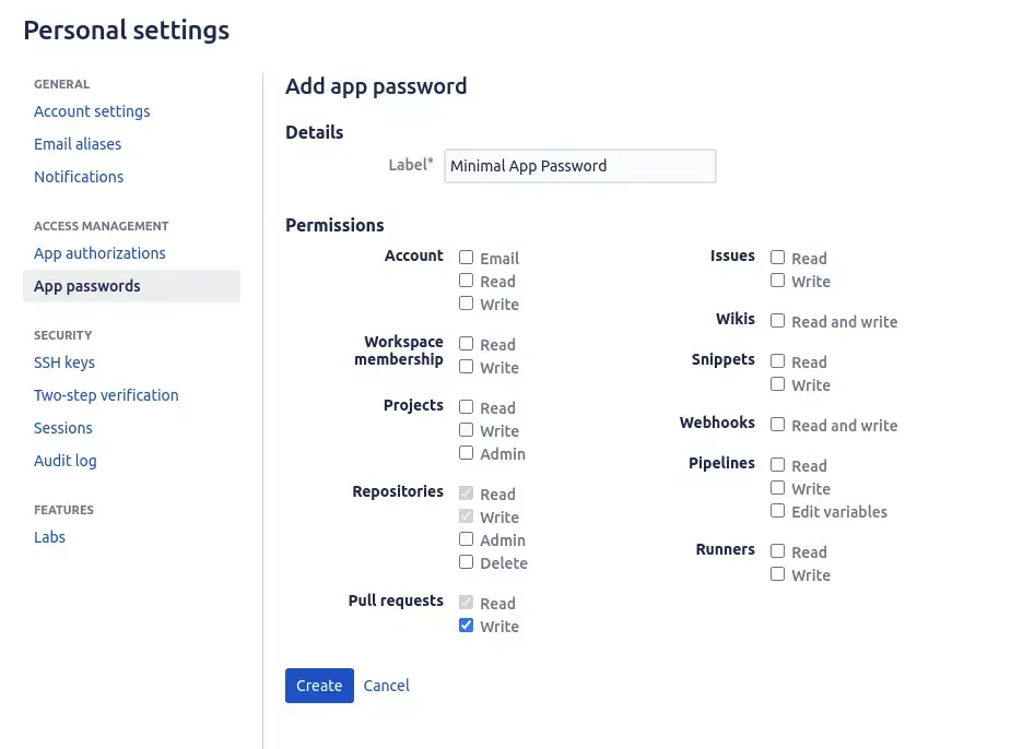 Create App Password